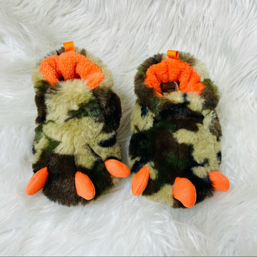 Little Monster Furry Claw Slippers